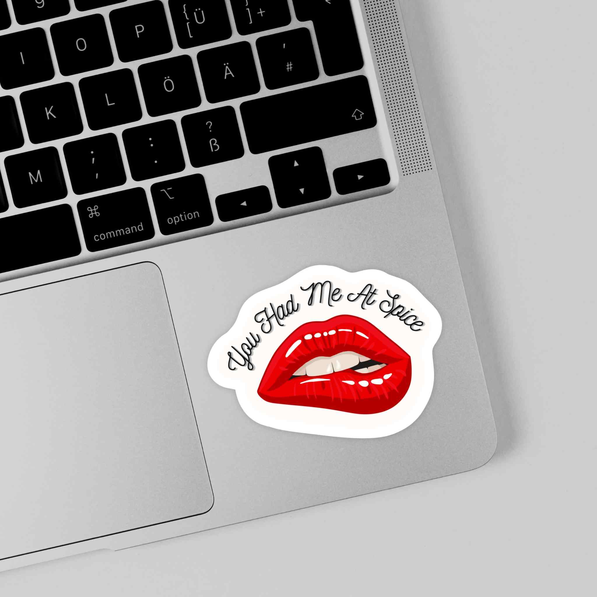 You Had Me At Spice - White Background Vinyl Sticker