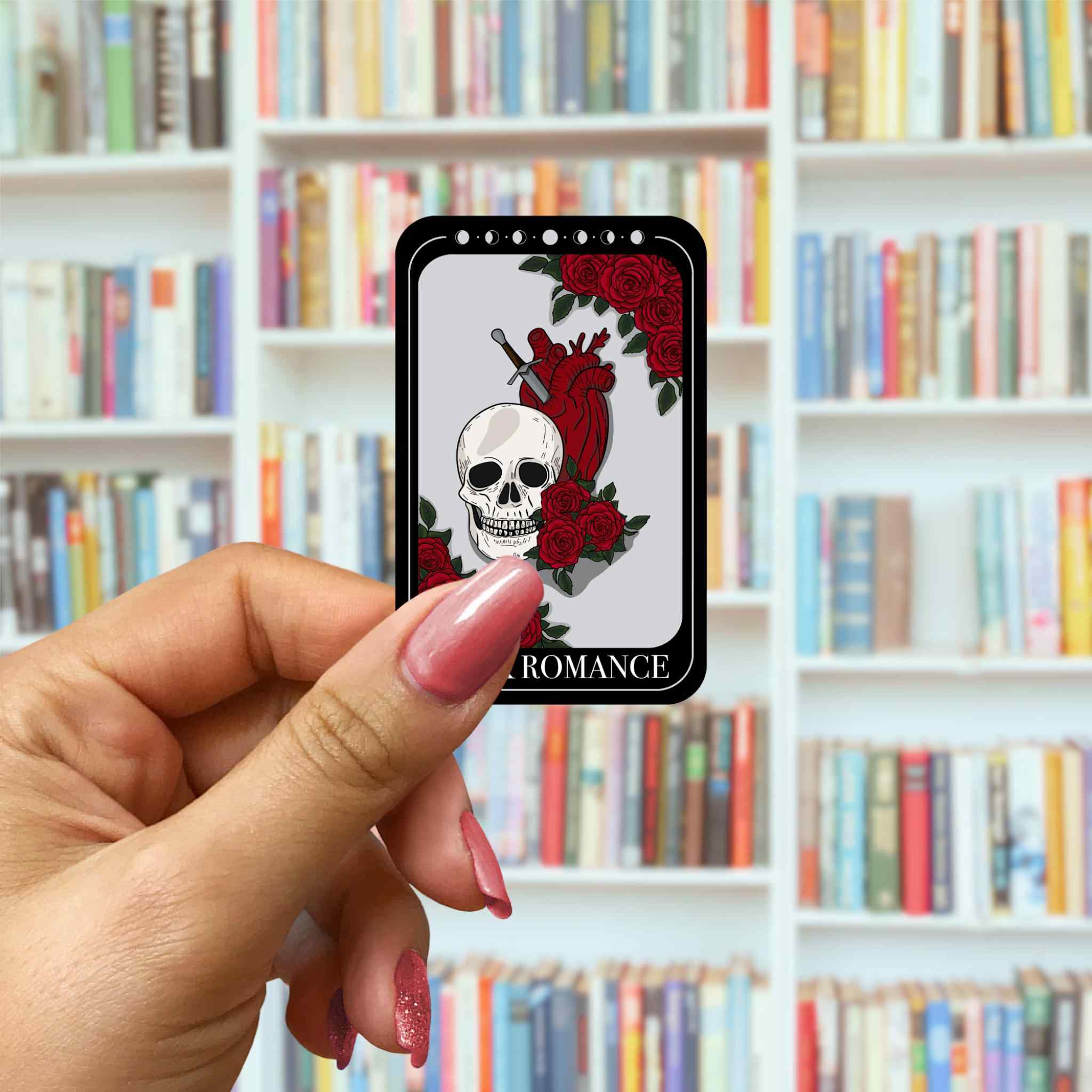 Dark Romance Tarot Card Vinyl Sticker