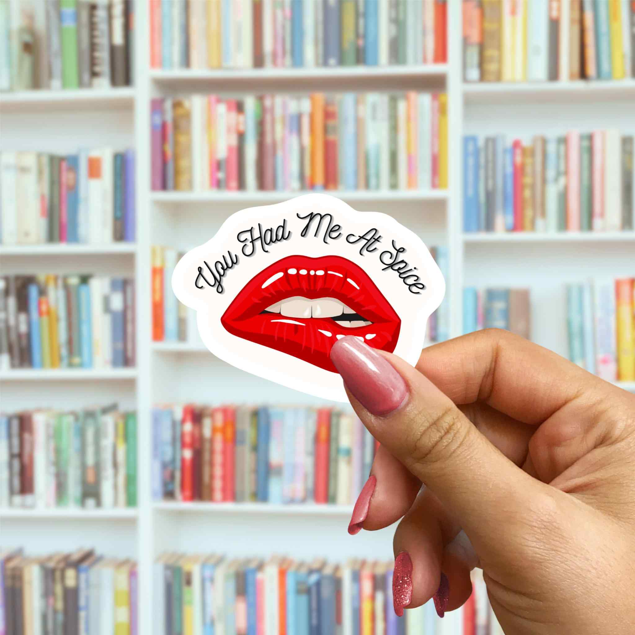 You Had Me At Spice - White Background Vinyl Sticker