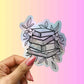 Book Stack Holographic Sticker