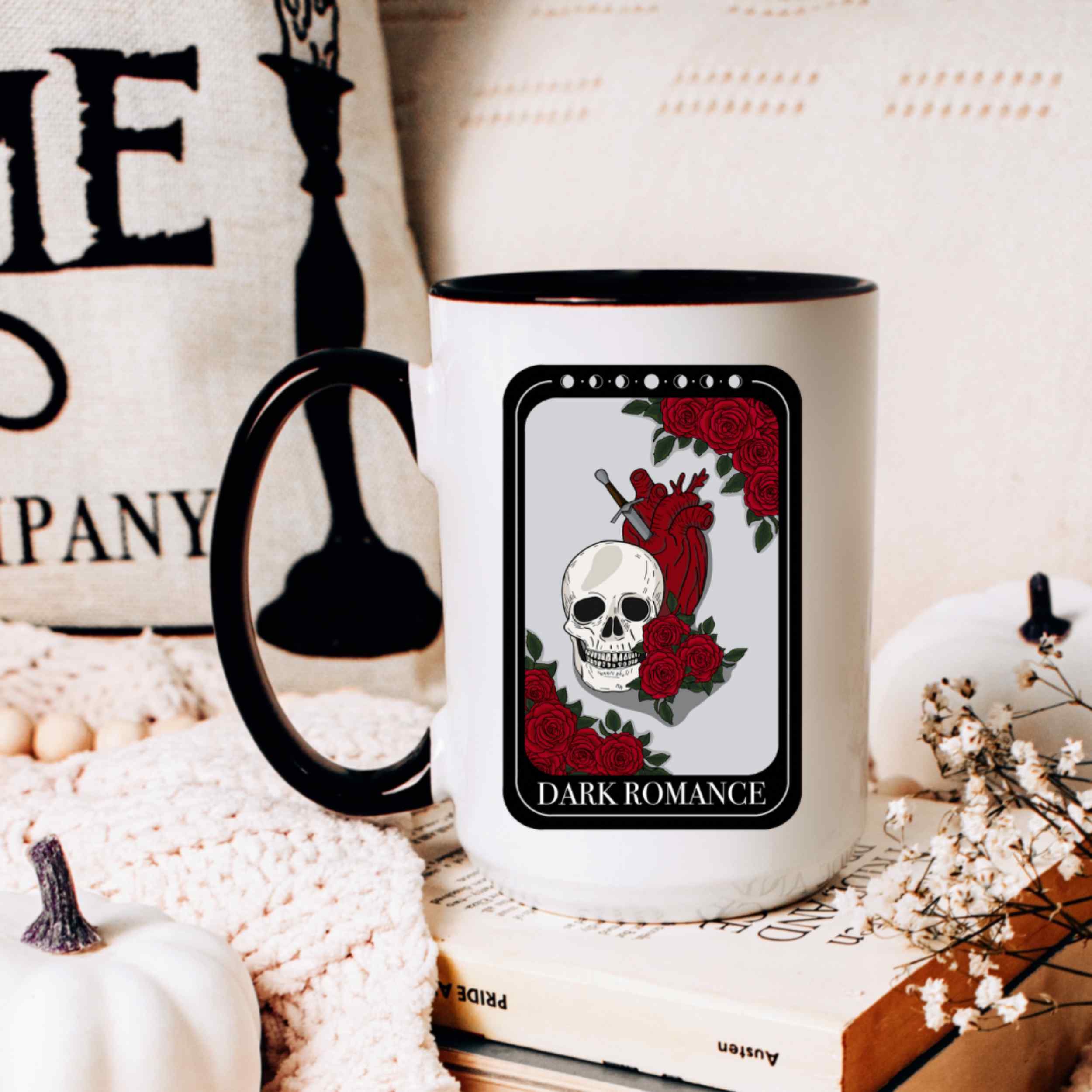 Dark Romance Tarot Card Mug 15oz 425ml