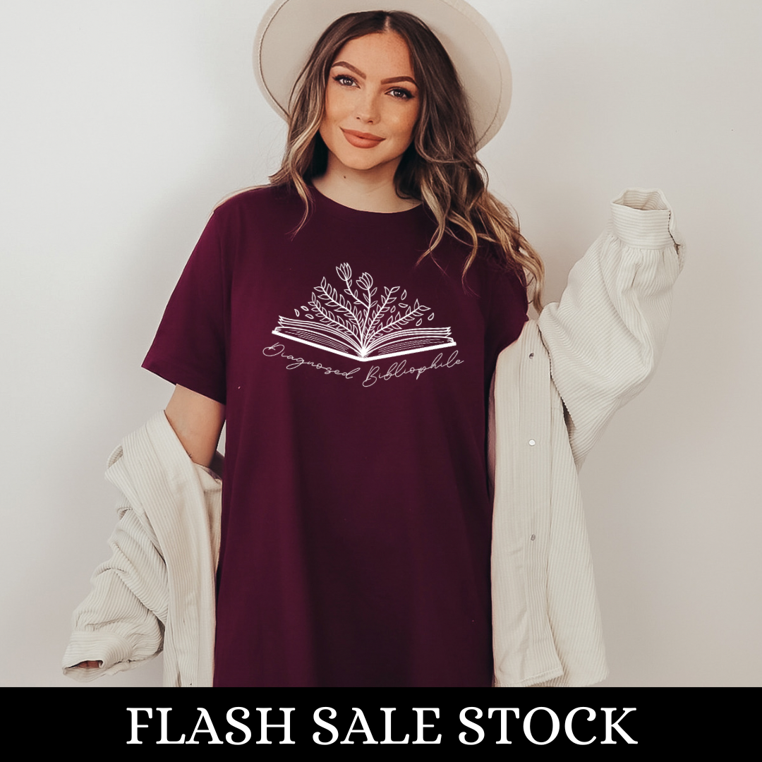 Diagnosed Bibliophile Bookish T-shirt | Flash Sale