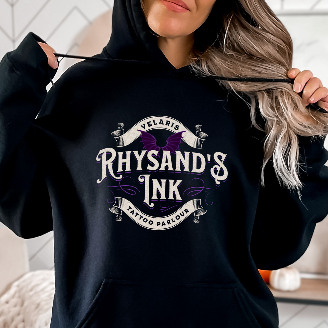 Rhysand's Tattoo Parlour Hoodie | ACOTAR | Sarah J Maas | Officially Licensed