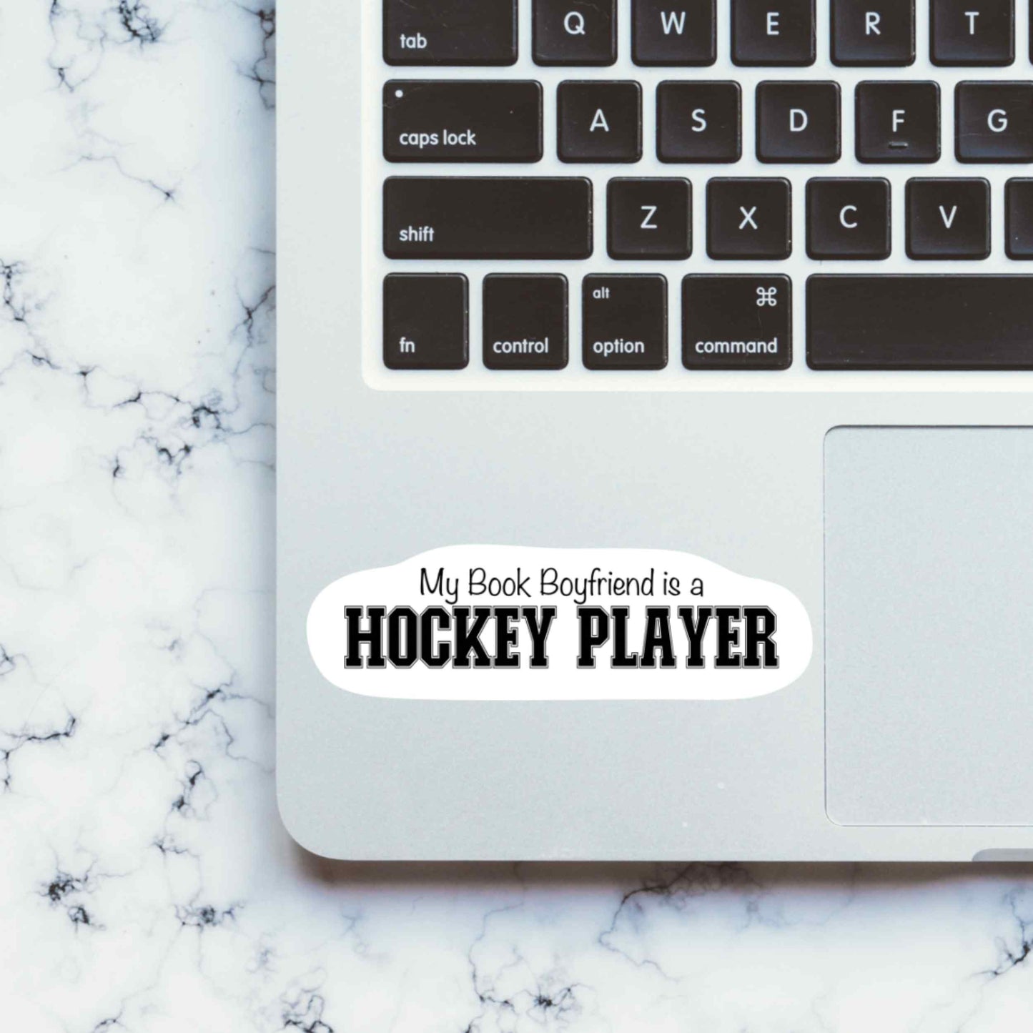 My Book Boyfriend is a Hockey Player Sticker