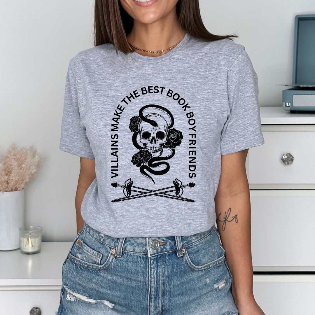 Villains Make The Best Book Boyfriends T-shirt