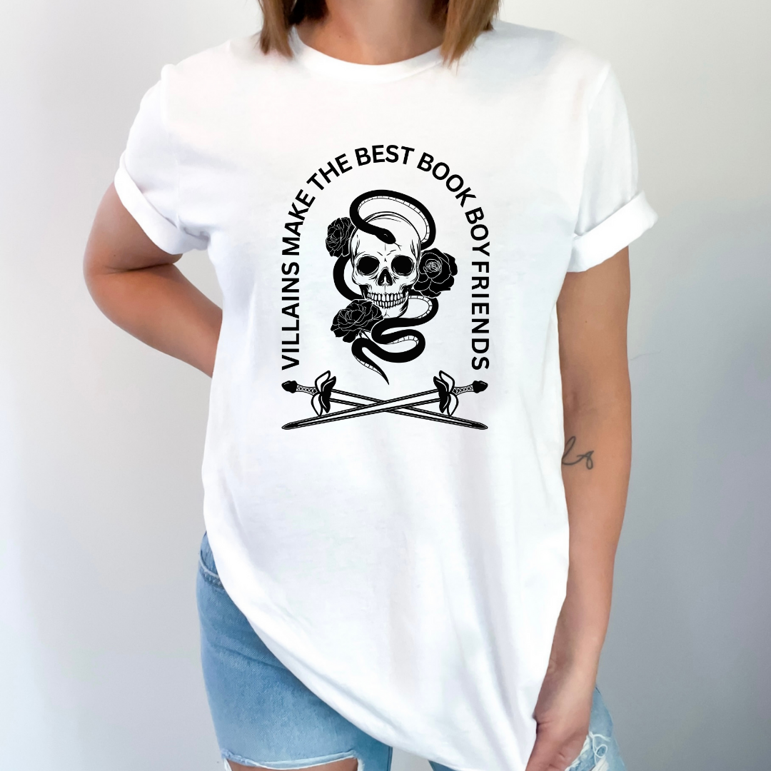 Villains Make The Best Book Boyfriends T-shirt