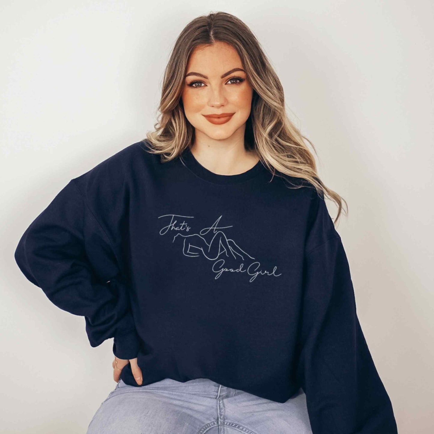 That's A Good Girl Praise Kink Crewneck Sweatshirt