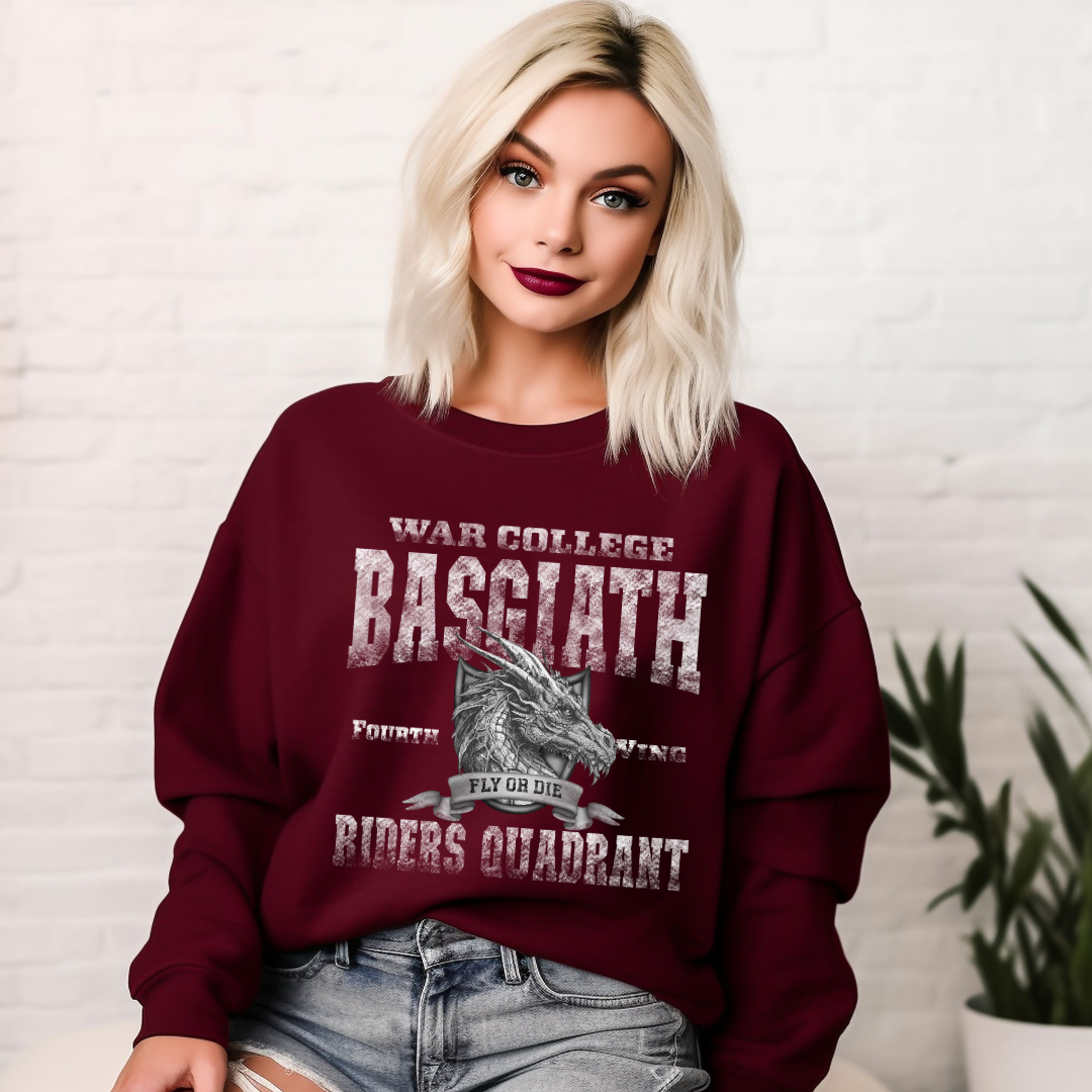 Basgiath Rider's Quadrant Dragon Crest Sweatshirt