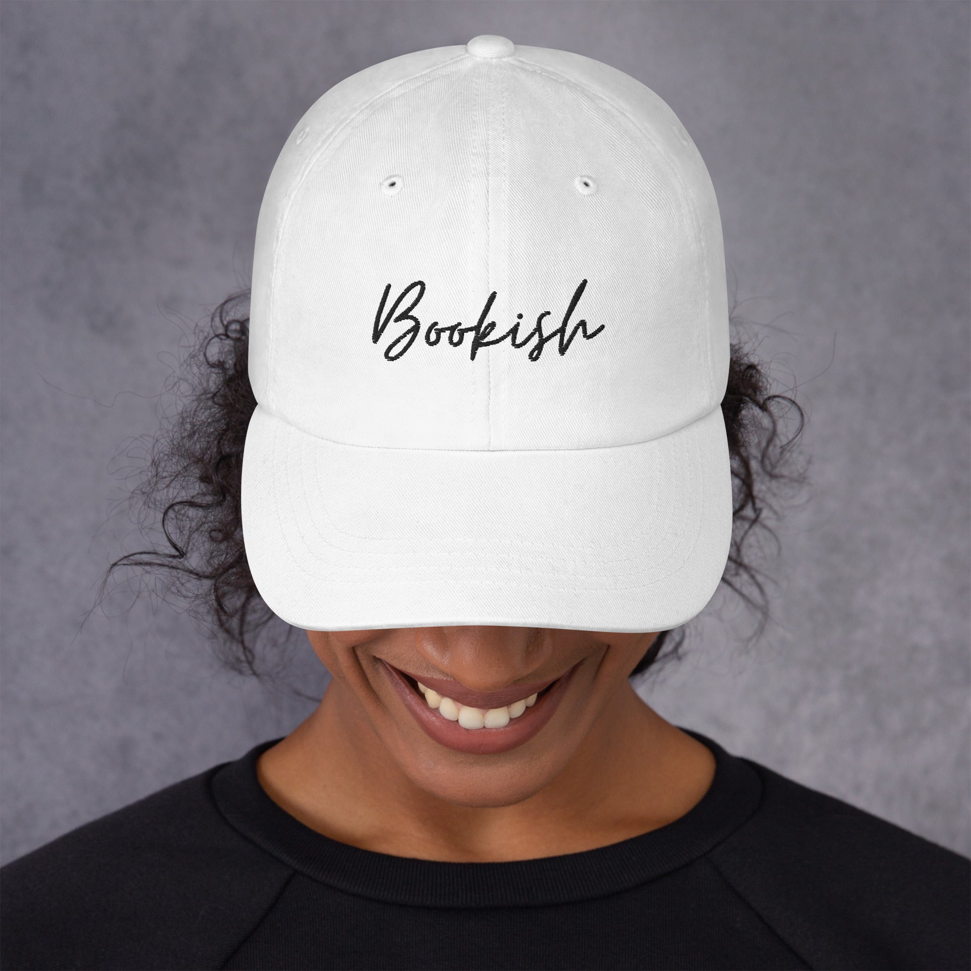 Bookish Embroidered Cap