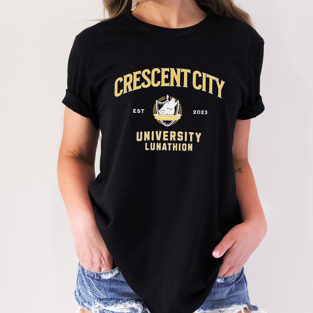 Crescent City University T-Shirt | Crescent City | Sarah J Maas | Officially Licensed