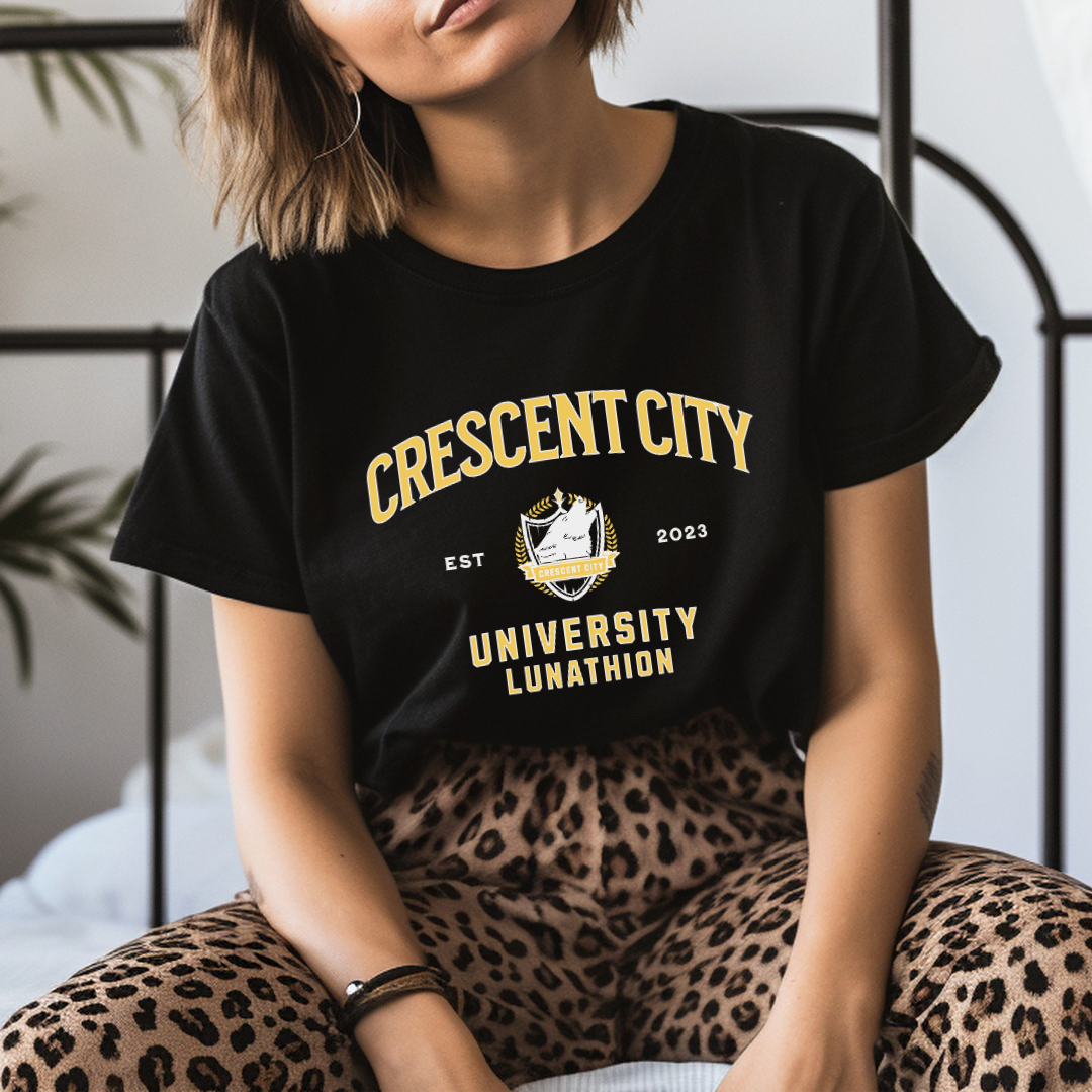 Crescent City University T-Shirt | Crescent City | Sarah J Maas | Officially Licensed