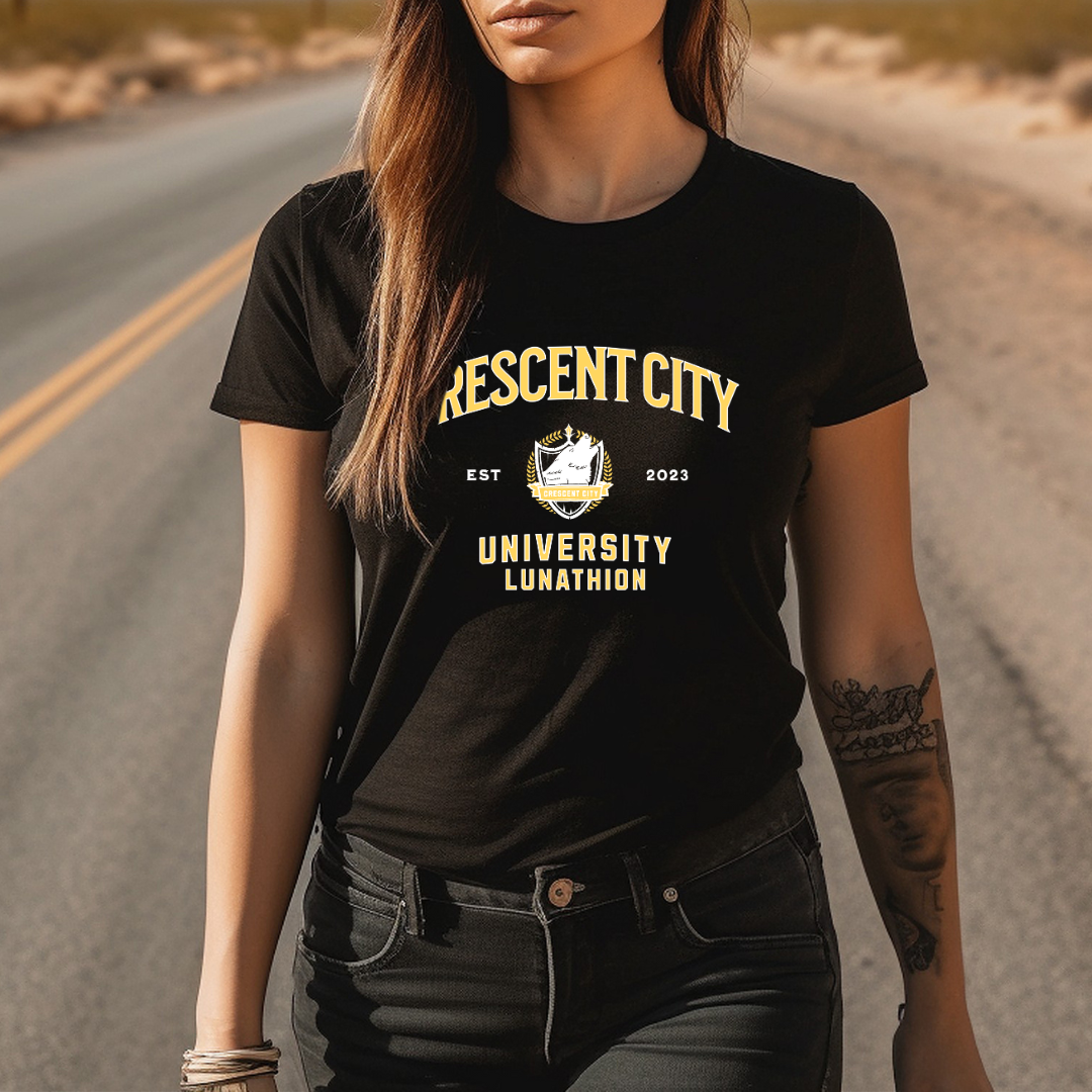 Crescent City University T-Shirt | Crescent City | Sarah J Maas | Officially Licensed