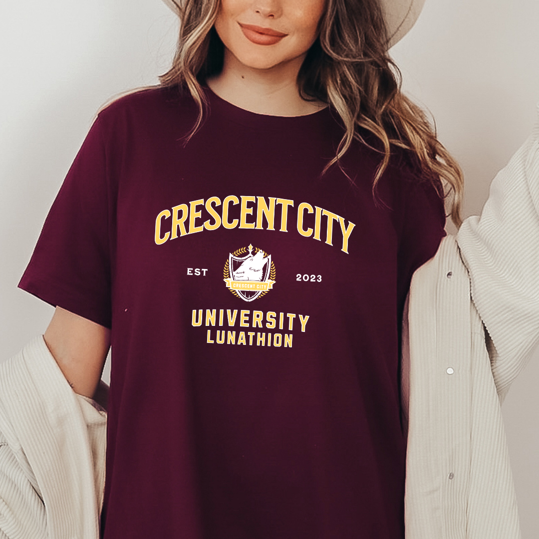 Crescent City University T-Shirt | Crescent City | Sarah J Maas | Officially Licensed