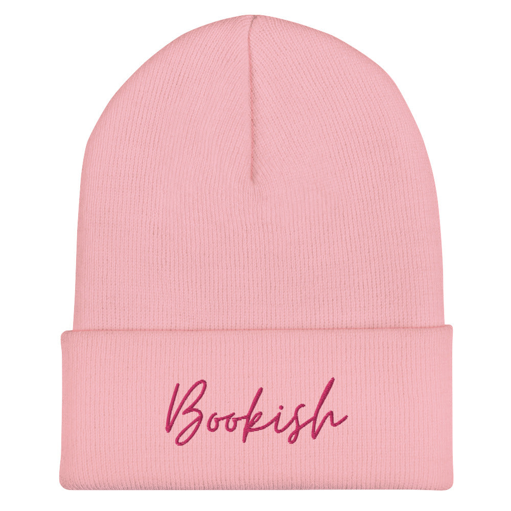 Bookish Embroidered Beanie