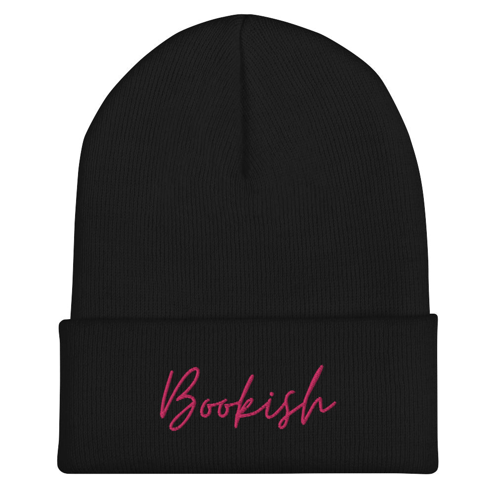 Bookish Embroidered Beanie