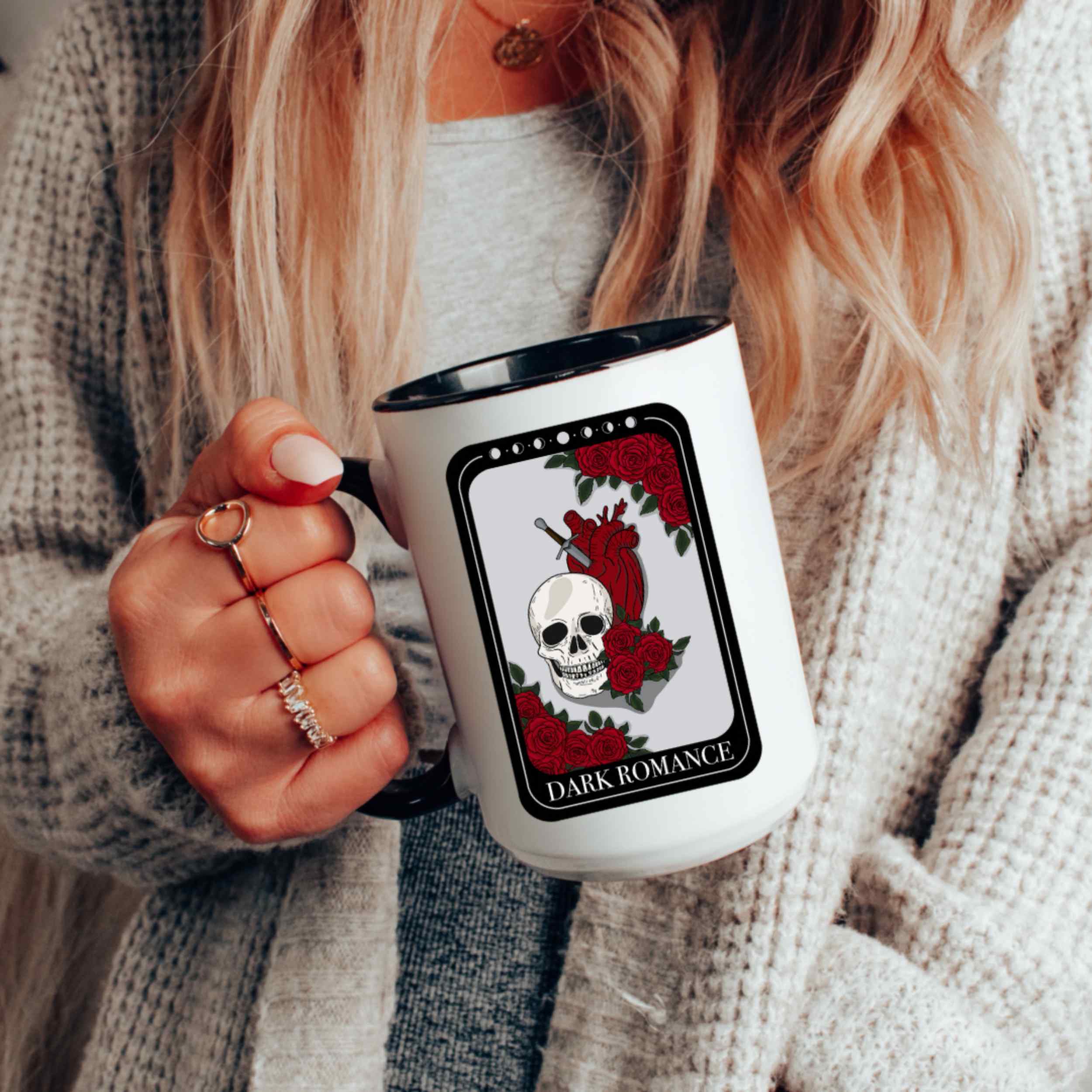 Dark Romance Tarot Card Mug 15oz 425ml