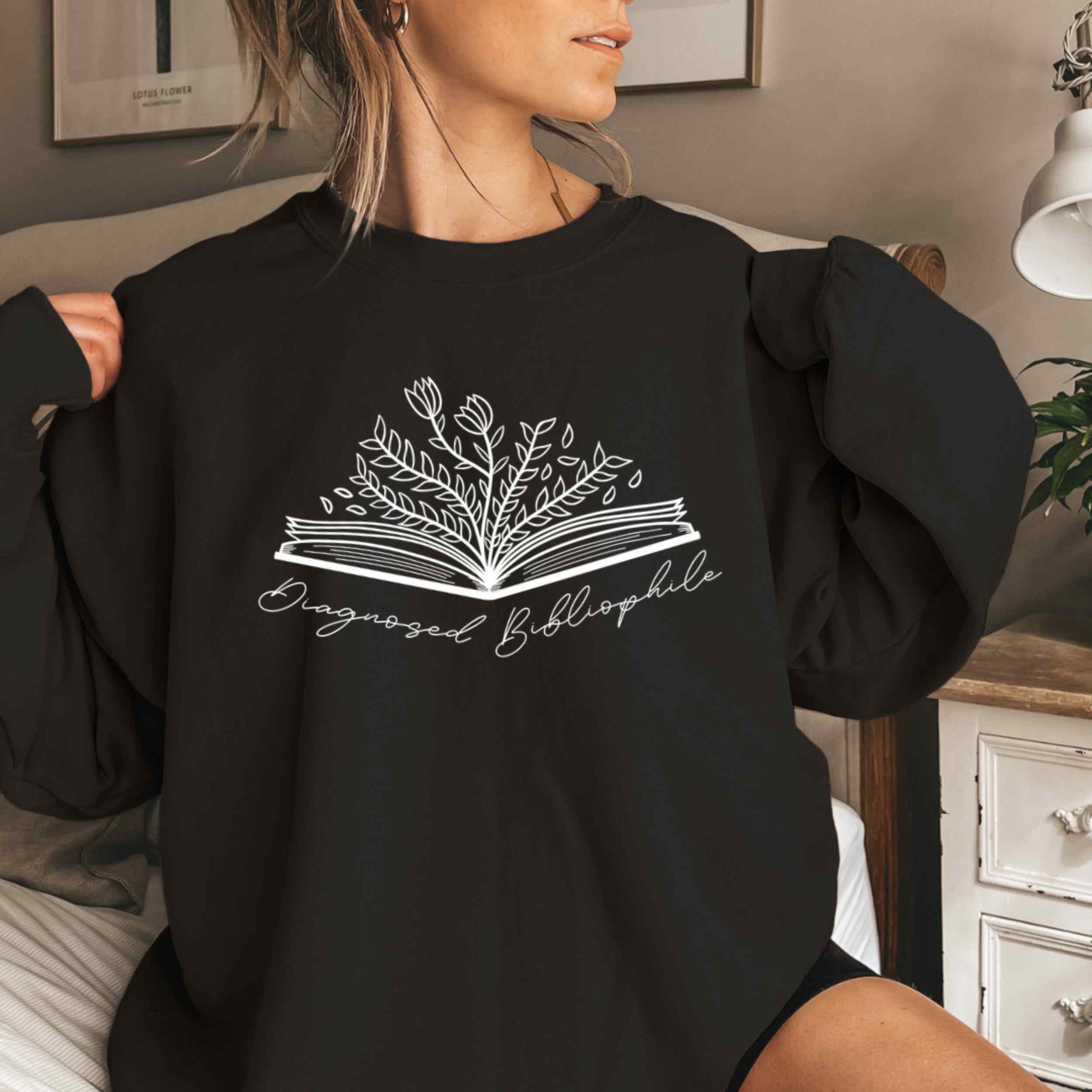 Diagnosed Bibliophile Bookish Sweatshirt