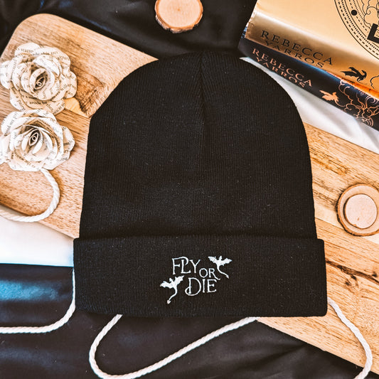Fly or Die Embroidered Beanie