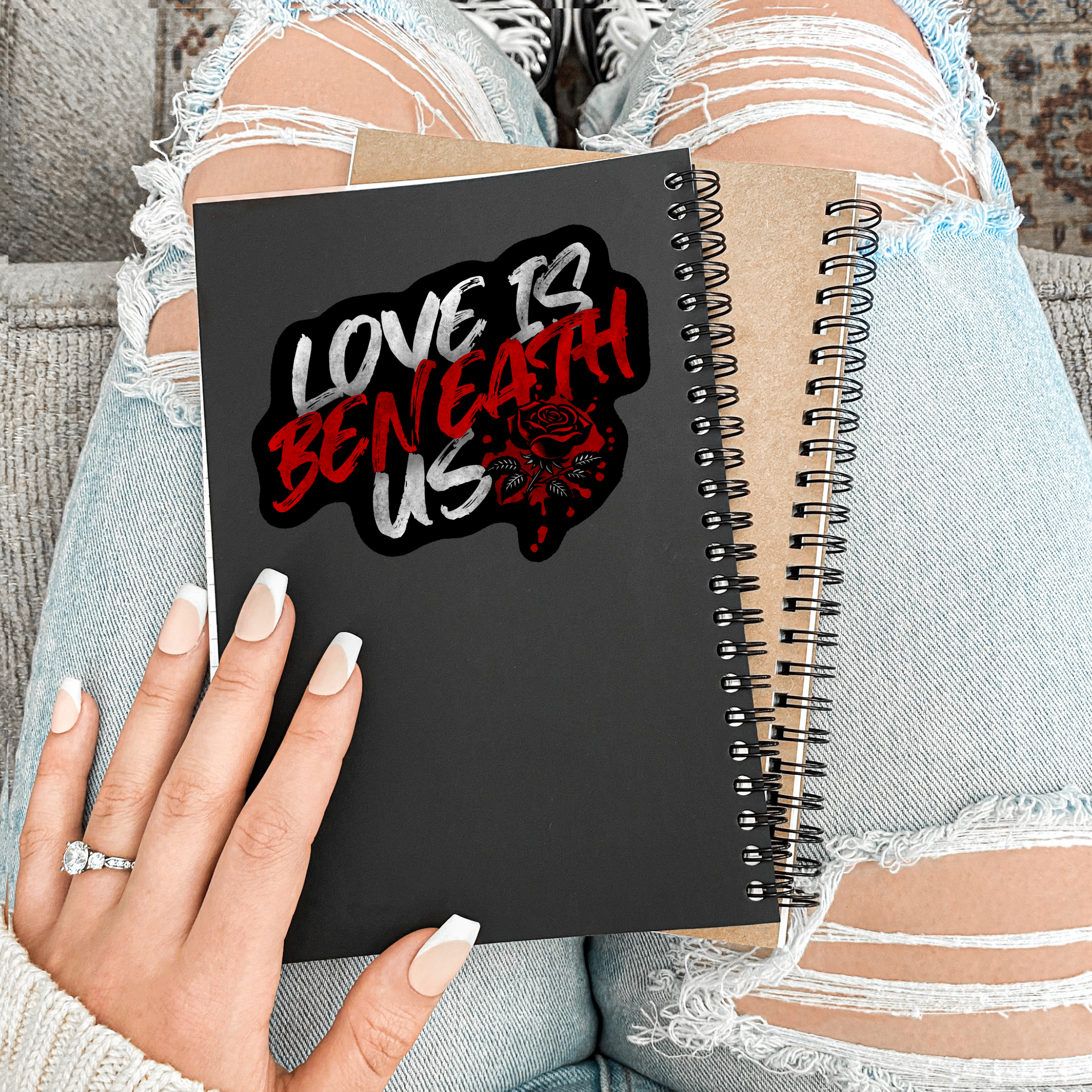 Love Is Beneath Us Vinyl Sticker | That Sik Luv | Jescie Hall | Officially Licensed