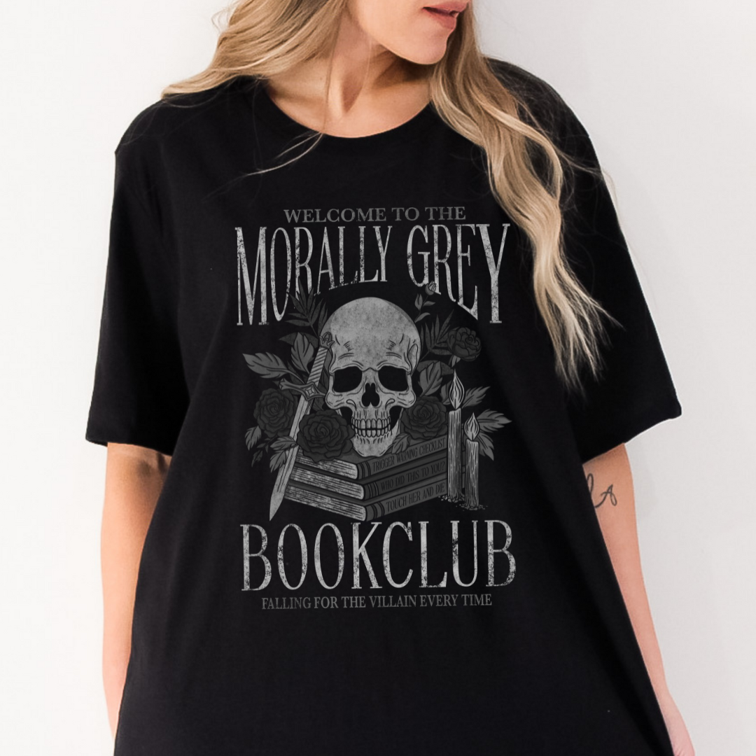 Morally Grey Book Club T-Shirt | Trope Collection