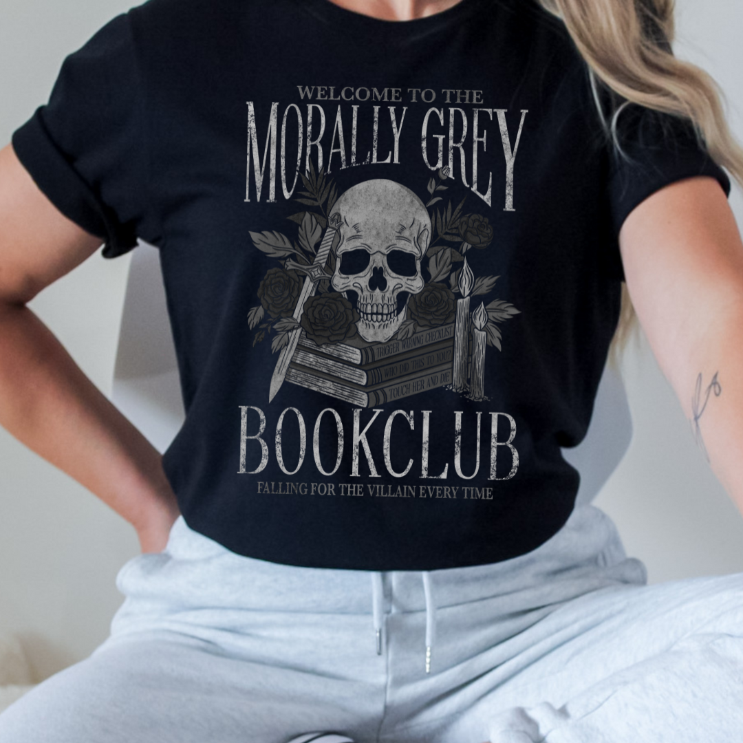 Morally Grey Book Club T-Shirt | Trope Collection