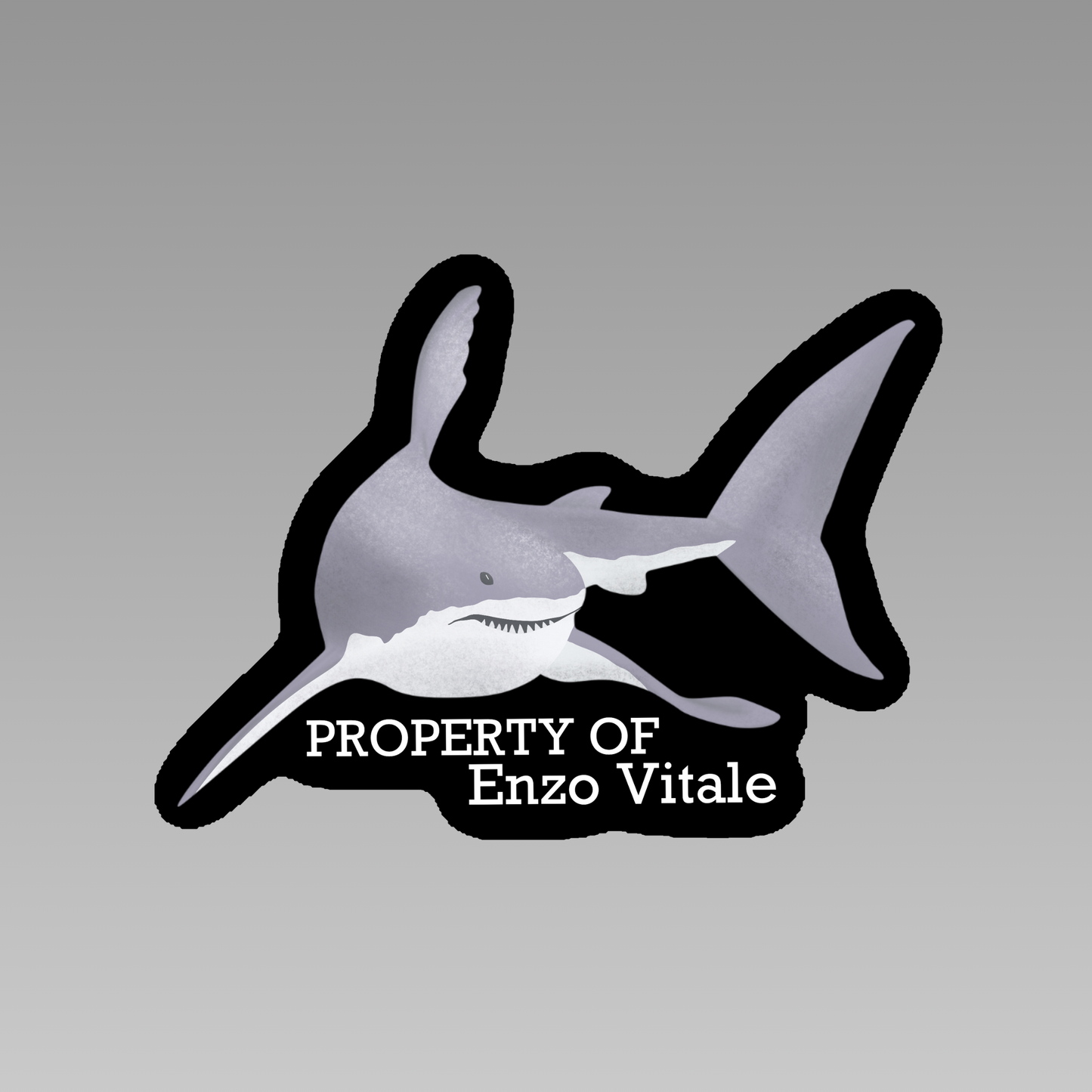 Property Of Enzo Vitale| Officially Licensed HD Carlton | Does it Hurt? Bookish Vinyl Sticker