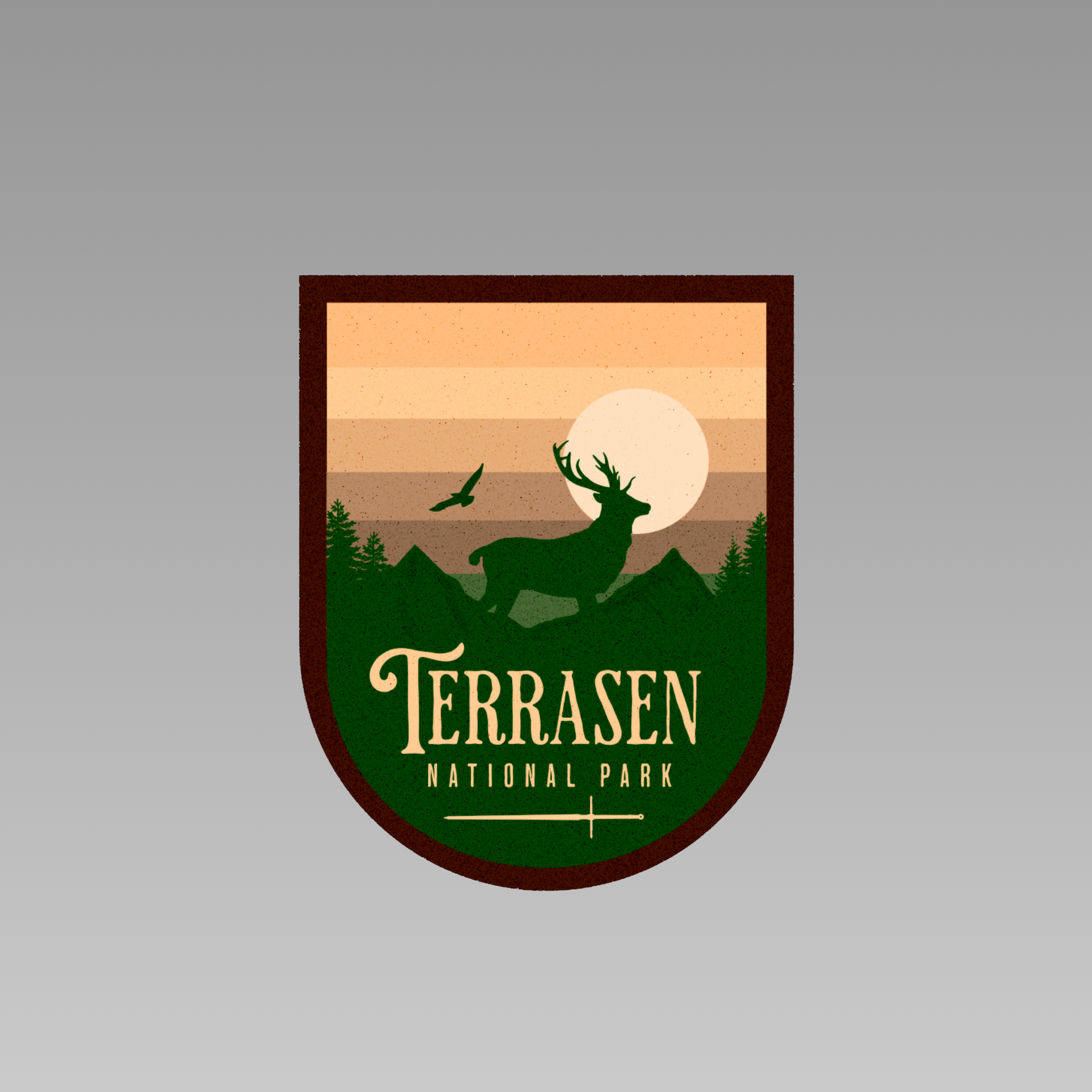 Terrasen National Park Vinyl Sticker | Throne of Glass | Sarah J Maas | Officially Licensed