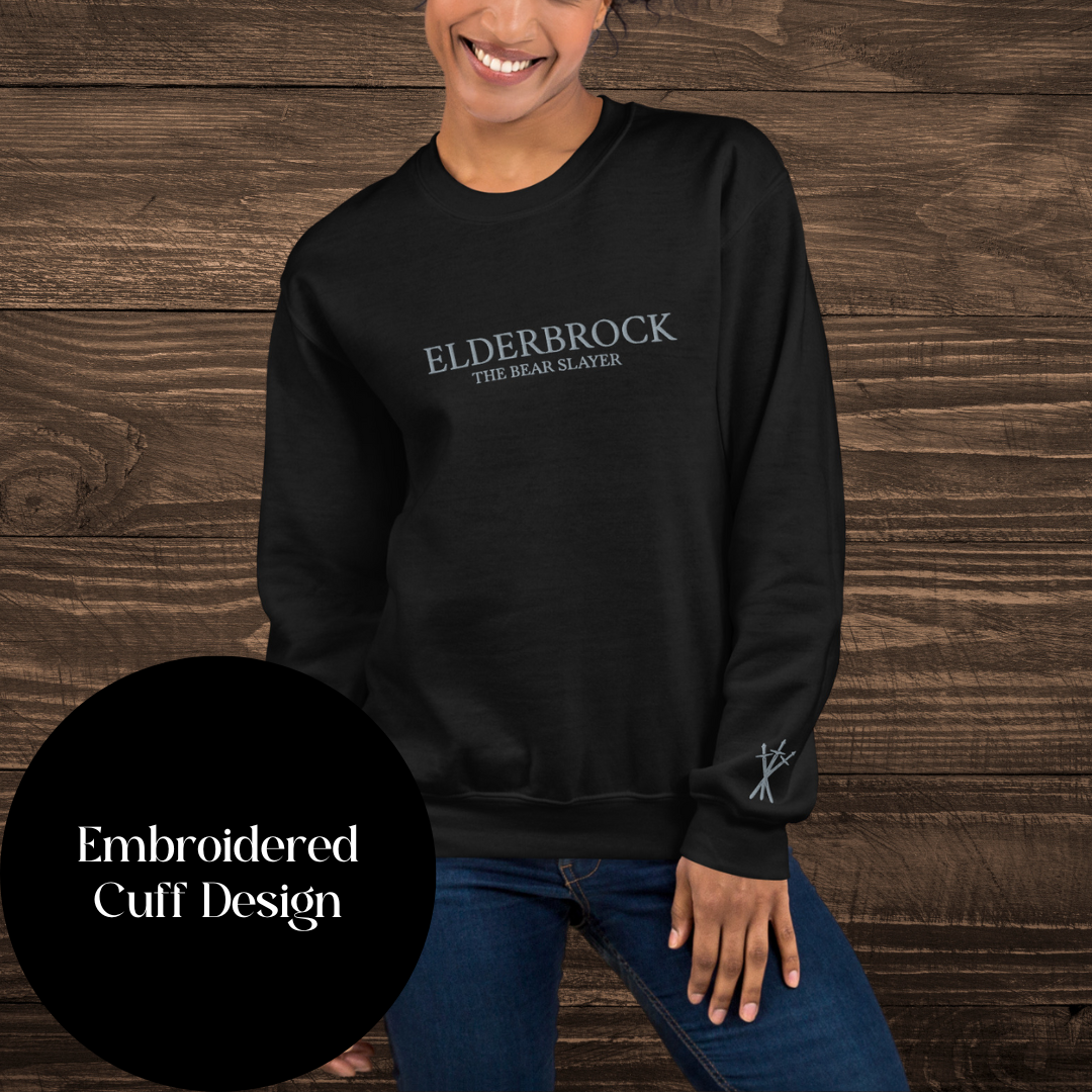 Torj Elderbrock Embroidered Sweatshirt | The Legends of Thezmarr | Helen Scheuerer | Officially Licensed