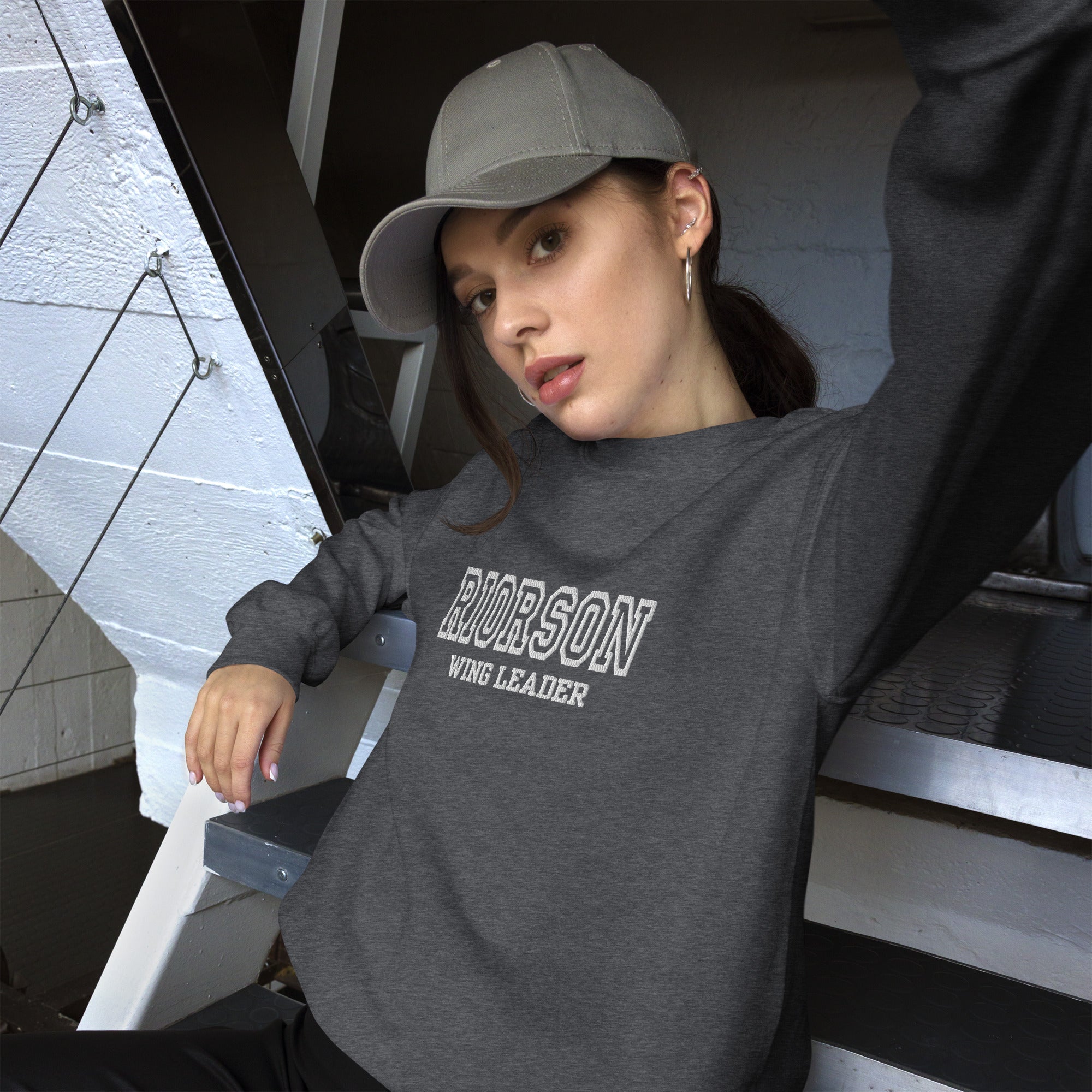 Riorson Wingleader Embroidered Sweatshirt | Fourth Wing | Rebecca Yarros | Officially Licensed