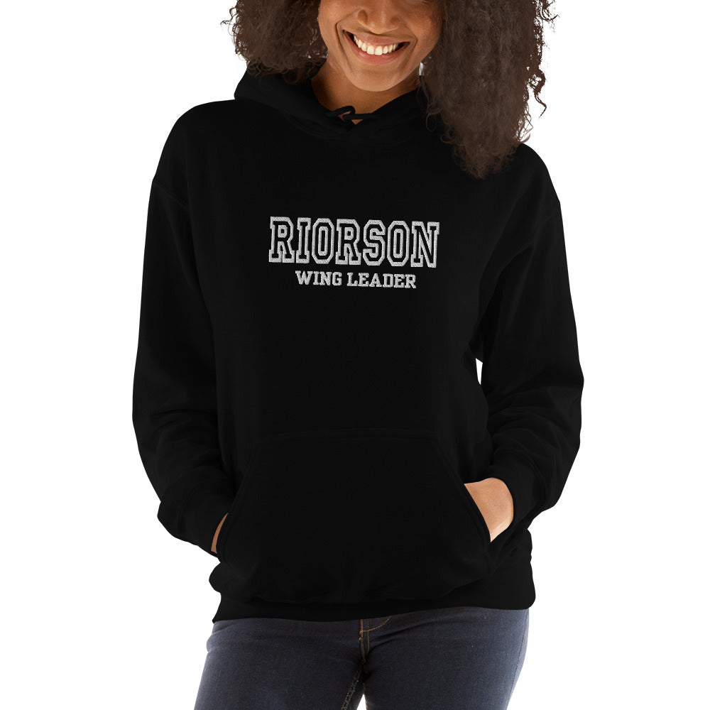 Riorson Wingleader EMBROIDERED Hoodie | Fourth Wing | Rebecca Yarros | Officially Licensed