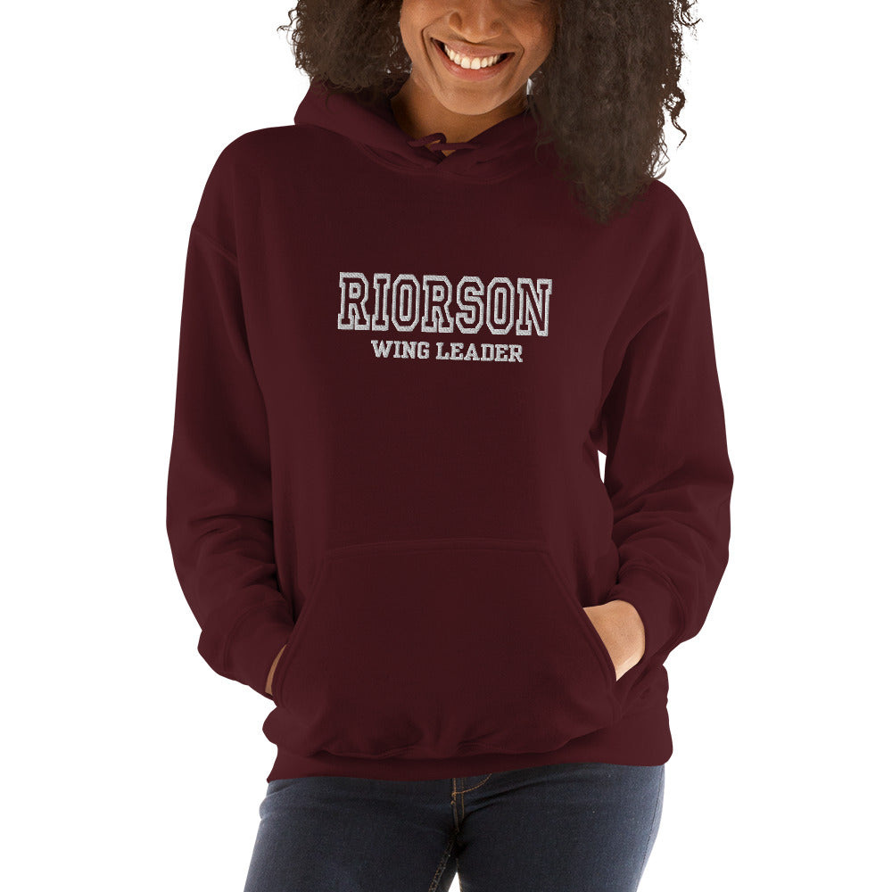 Riorson Wingleader EMBROIDERED Hoodie | Fourth Wing | Rebecca Yarros | Officially Licensed