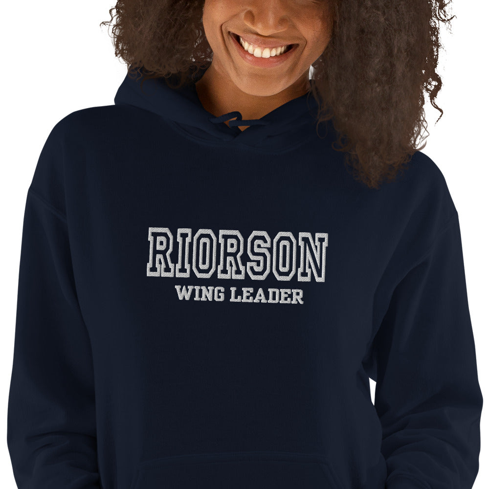 Riorson Wingleader EMBROIDERED Hoodie | Fourth Wing | Rebecca Yarros | Officially Licensed