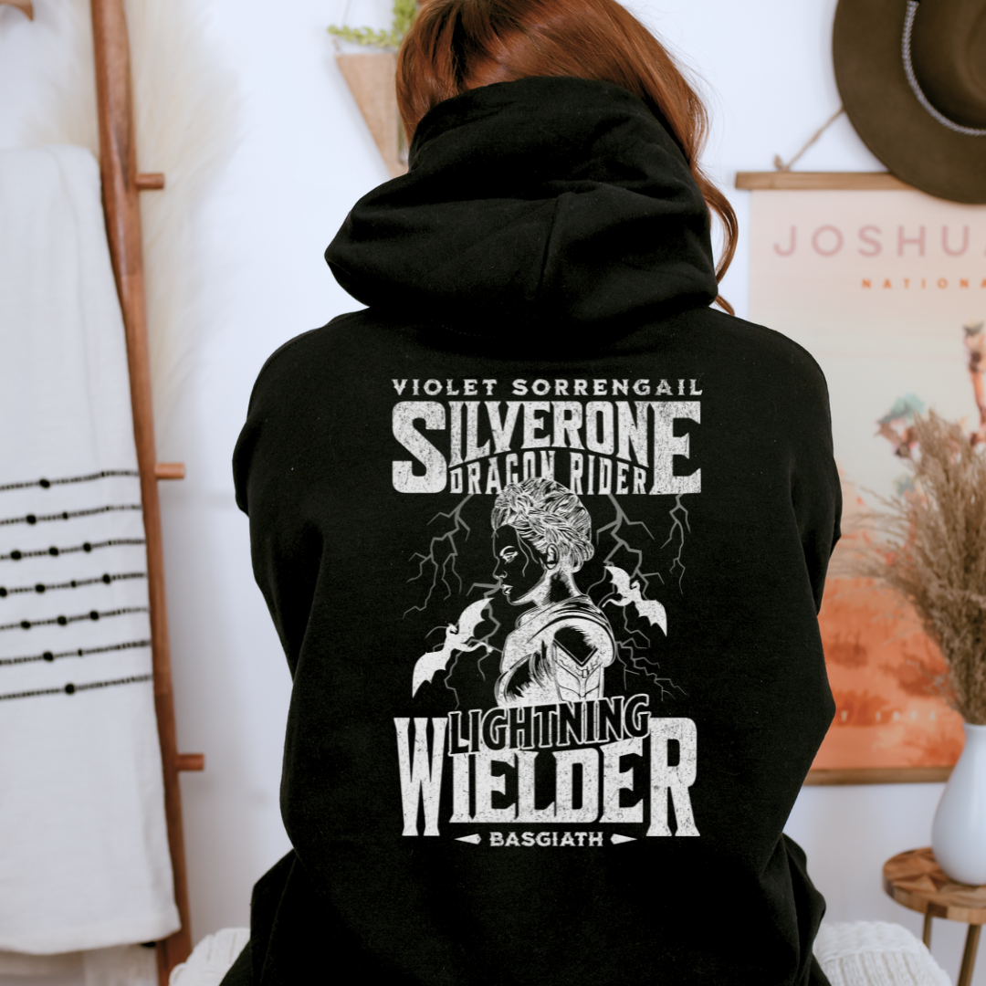 Violet Sorrengail Lightning Wielder Hoodie | Fourth Wing | Rebecca Yarros | Officially Licensed