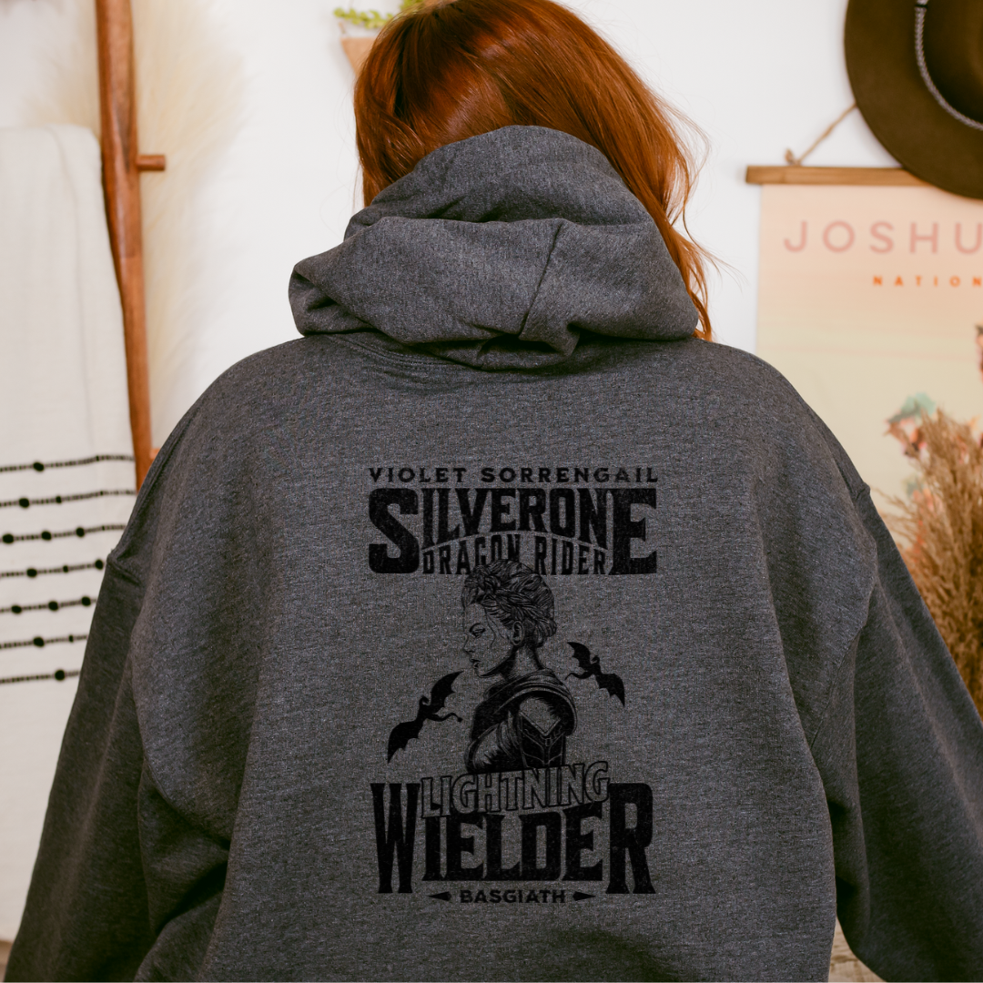 Violet Sorrengail Lightning Wielder Hoodie | Fourth Wing | Rebecca Yarros | Officially Licensed