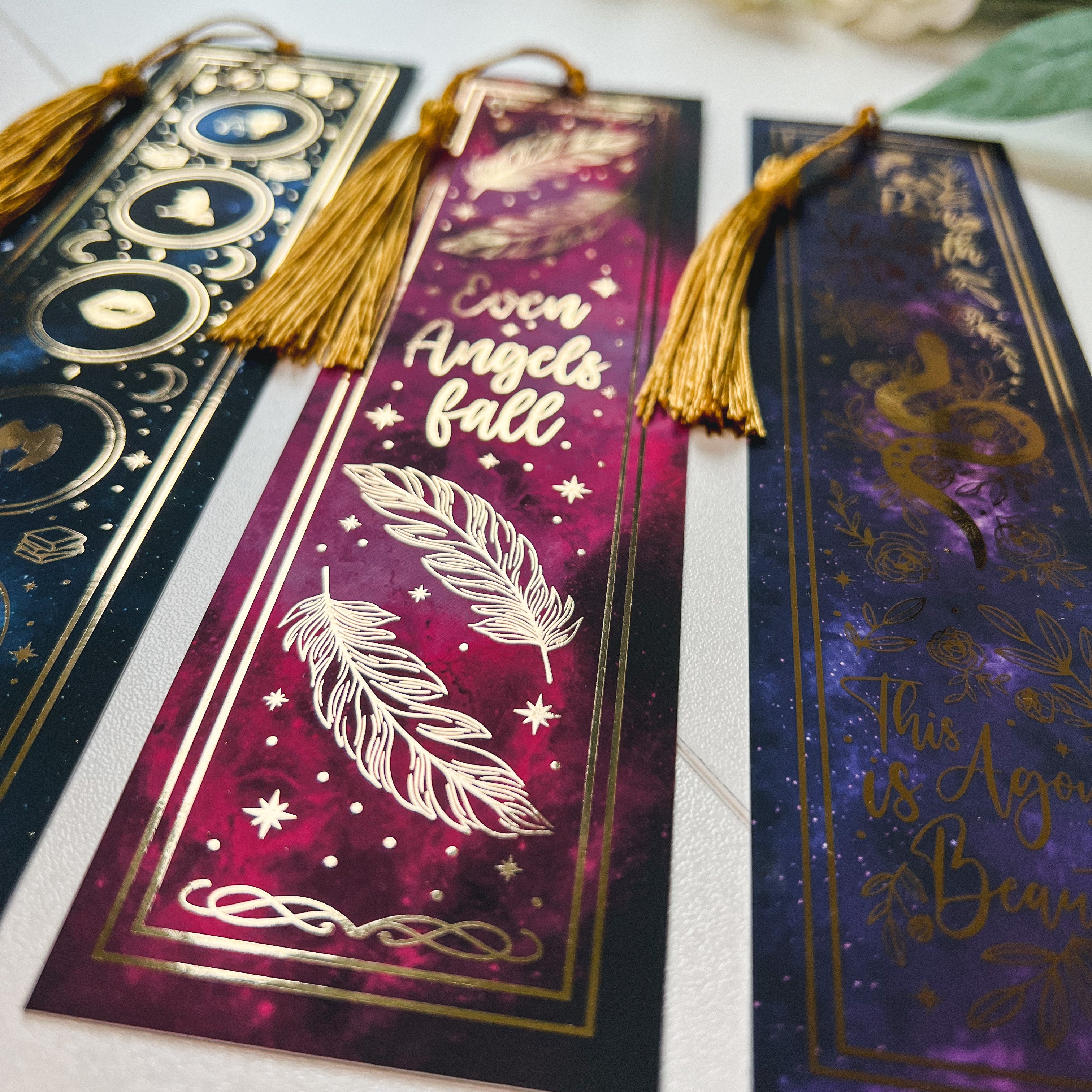 Ruthless Boys Of The Zodiac Gold Foiled Bookmark Set with Tassels | Ruthless Boys | Twisted Sisters | Officially Licensed